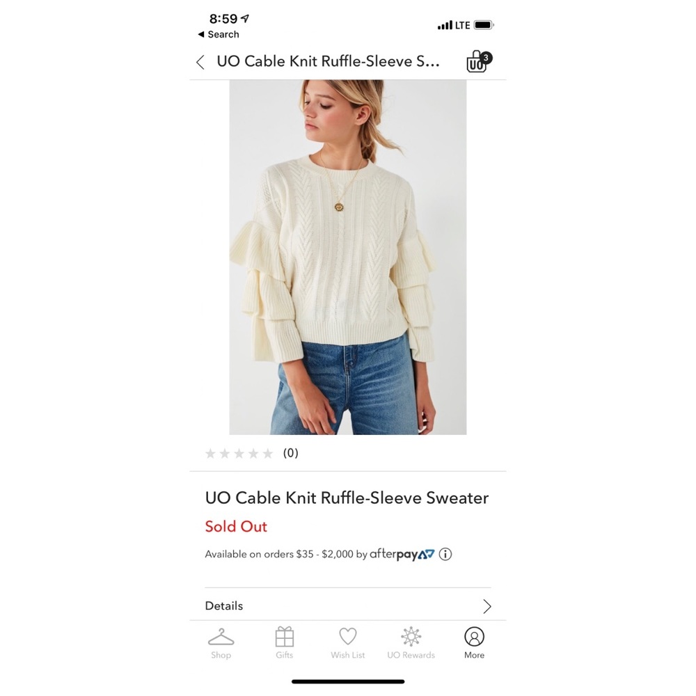 Urban Outfitters Cream Sweater! ❄️